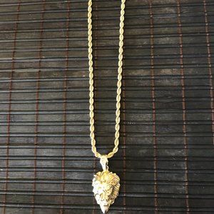 WOMEN'S EYE OF THE TIGER GOLD NECJLESS